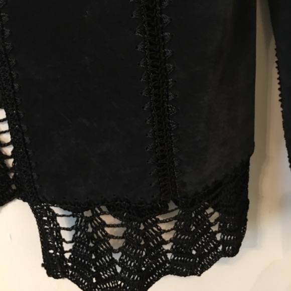 SOLD Boho leather suede jacket - Picture 2 of 3